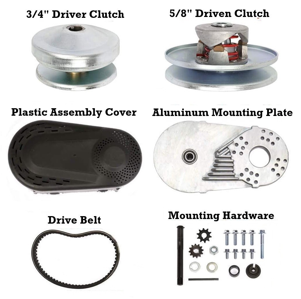GO KART TORQUE CONVERTER KIT CLUTCH 3/4" COMET TAV2 30-75 218353A 12T #35 10T 41
