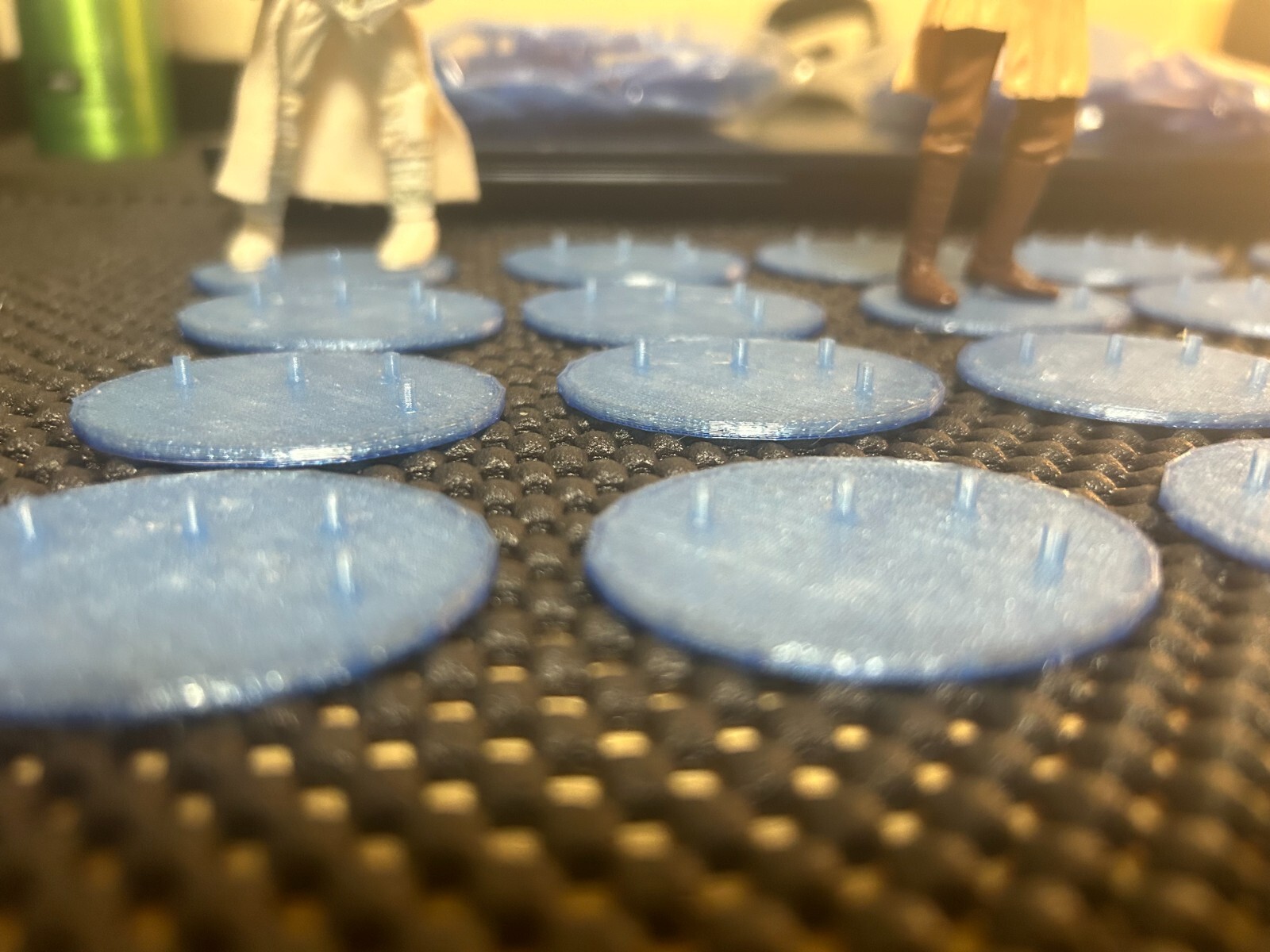 Modern Star Wars action figure stands. QTY 45