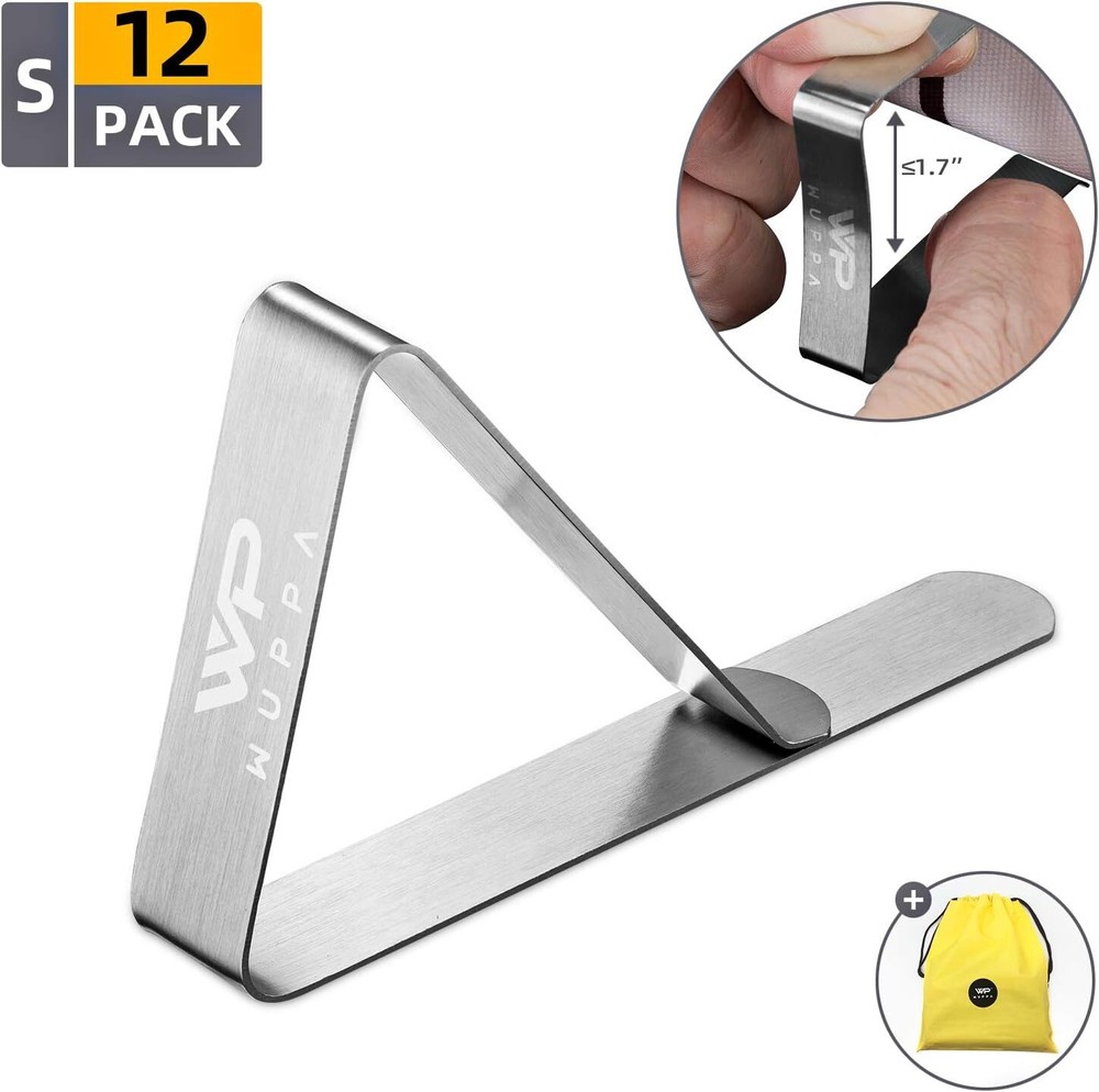 ozozo Tablecloth Clips - for 12 Pack S( 1~1.7inch)