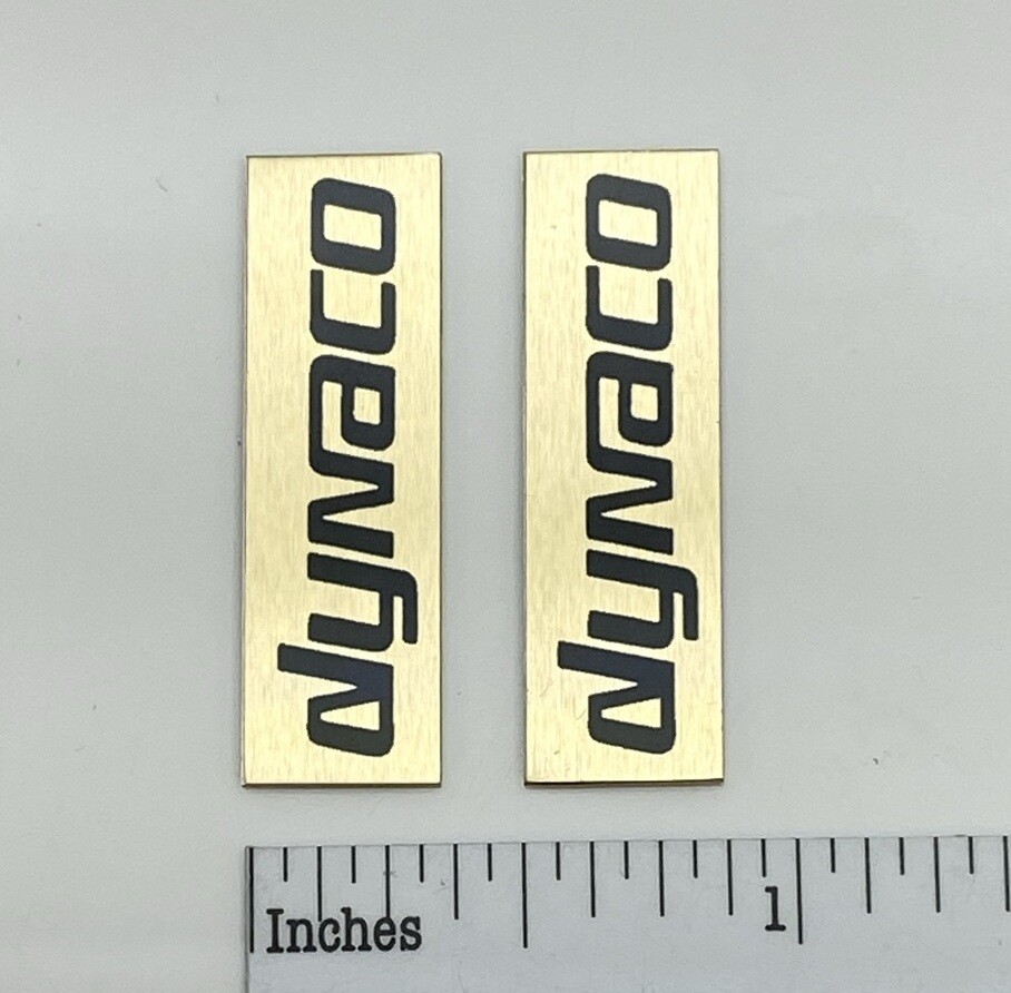Dynaco Speaker Badge Logo Emblem Custom Aluminum PAIR
