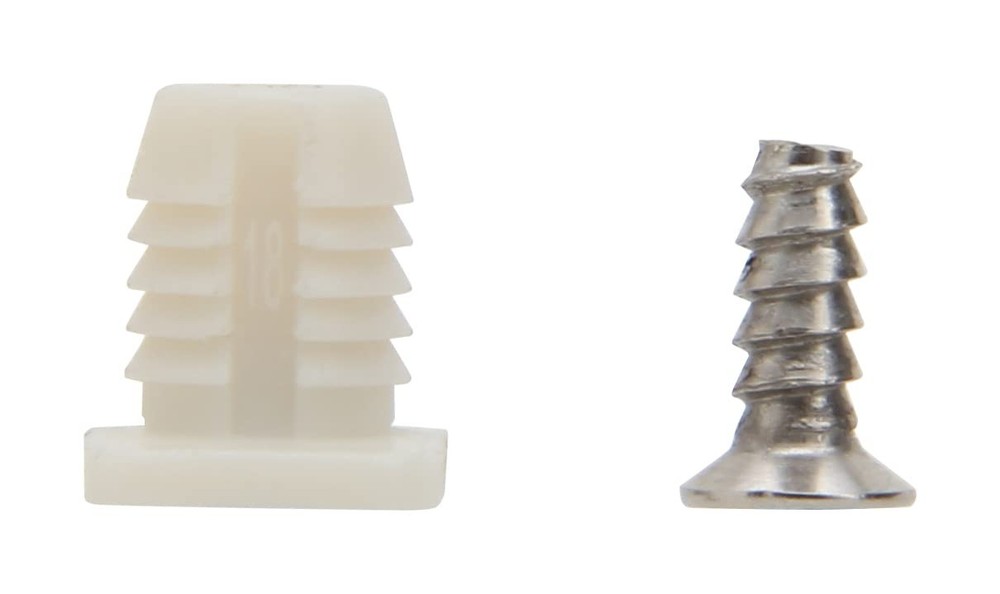 Plastic Hinge Dowel Inserts with Screws for European Hinges 50 PCS Set