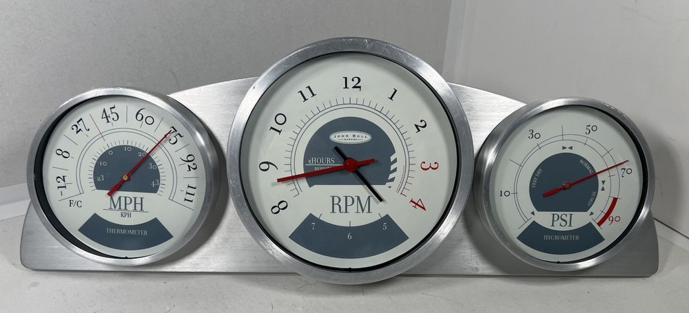 GARAGE CLOCK HYGROMETER THERMOMETER WORKING.