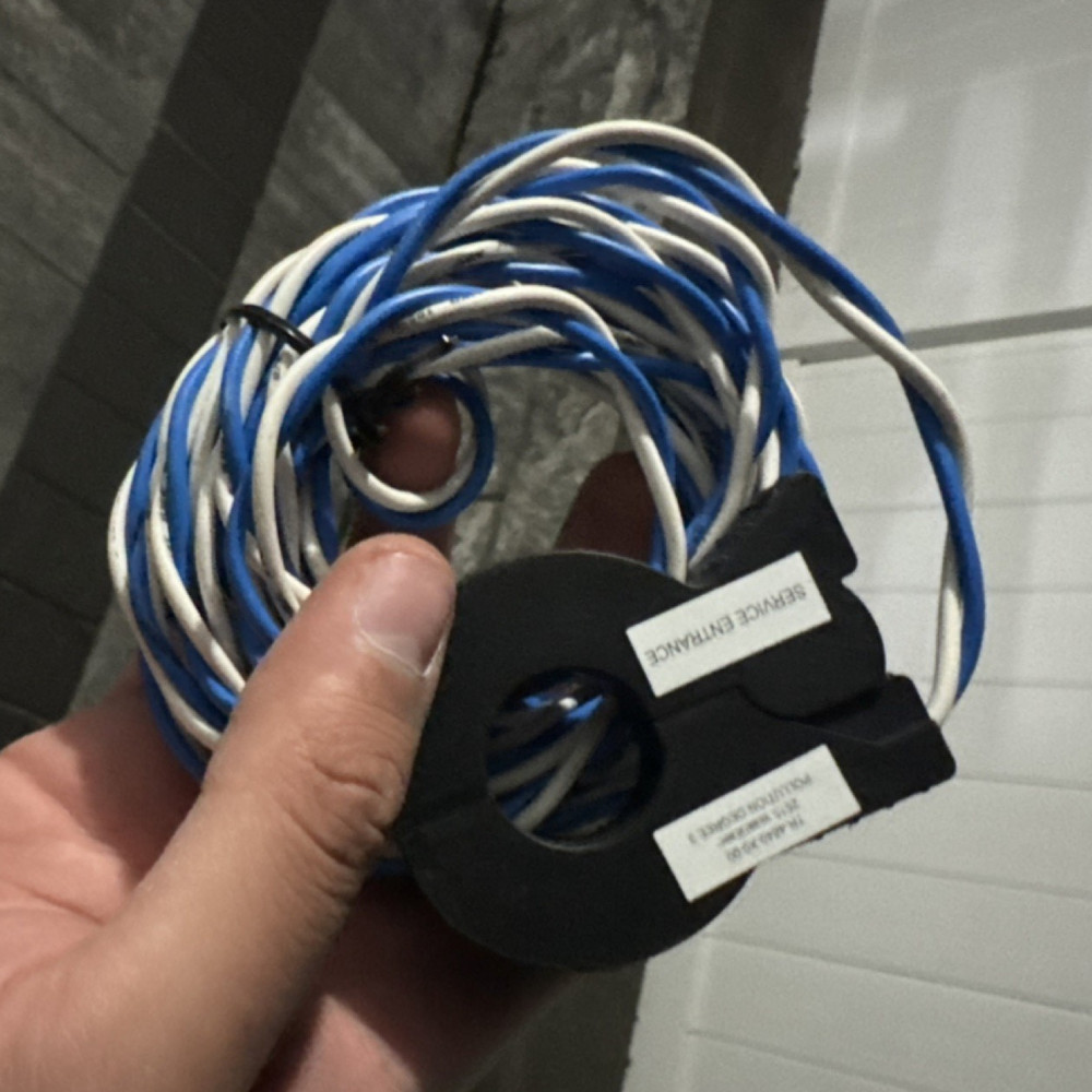 Sense Split-Core Current Sense Transformer Panel Mount, Wire Leads, Blue/White