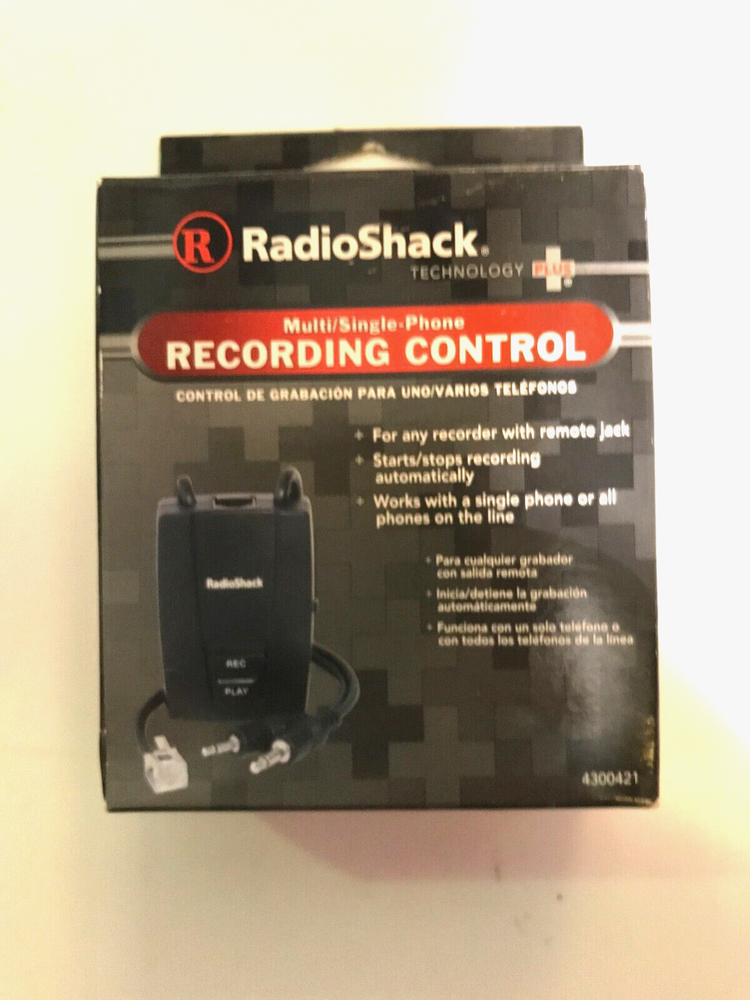 RadioShack Multi/Single Phone Recording Control (4300421)