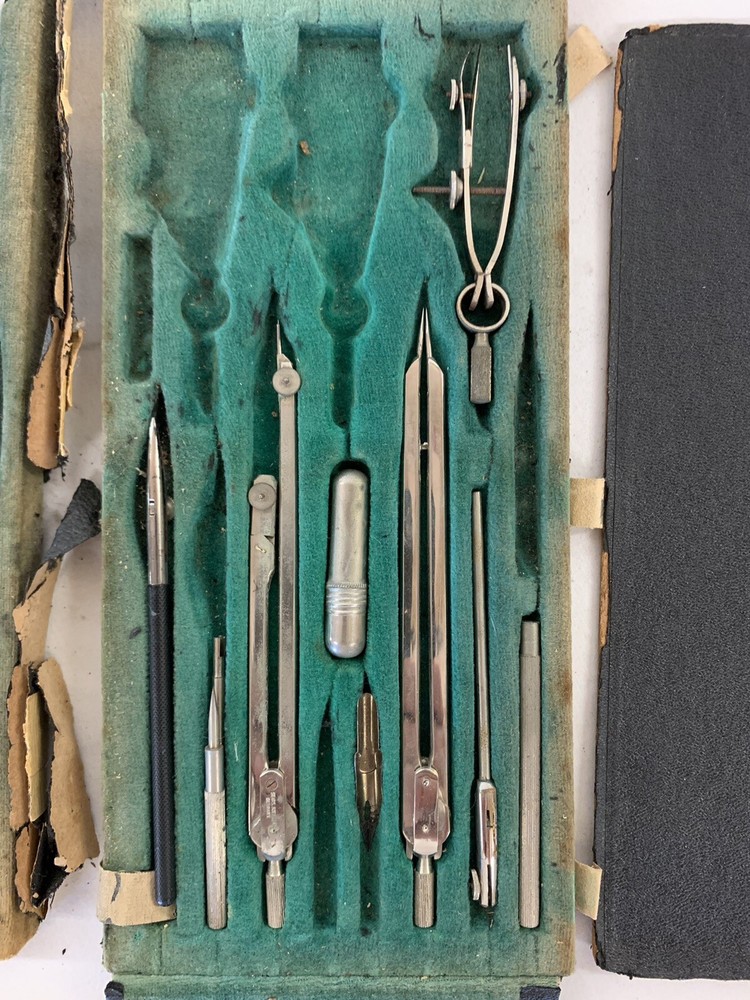 Vintage Drafting Tools ~ Engineering ~ Sears West Germany ~ AS FOUND ~ AS IS