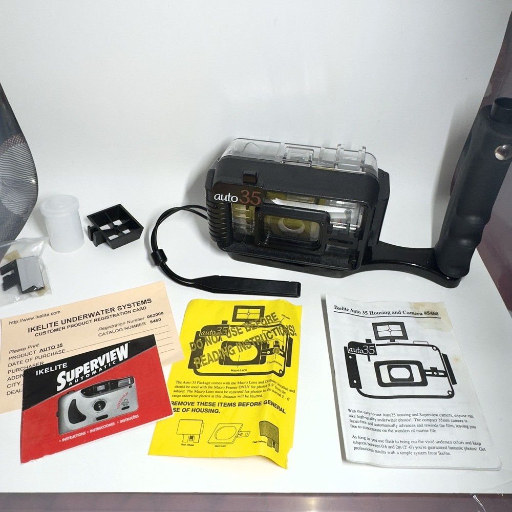 Underwater ikelite auto-35 Camera, Housing, Case