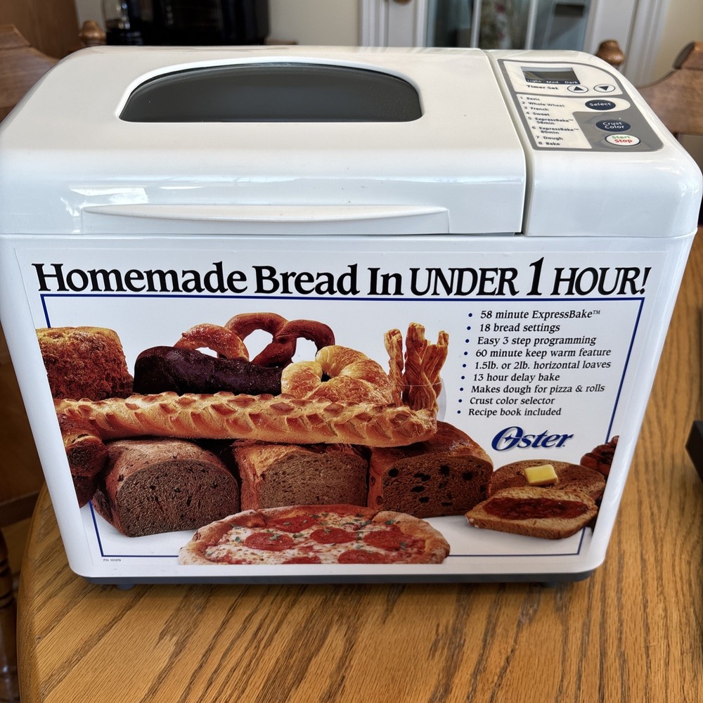 Mint! Gently Used Oster ExpressBake Bread Machine Model 5834 Tested!!