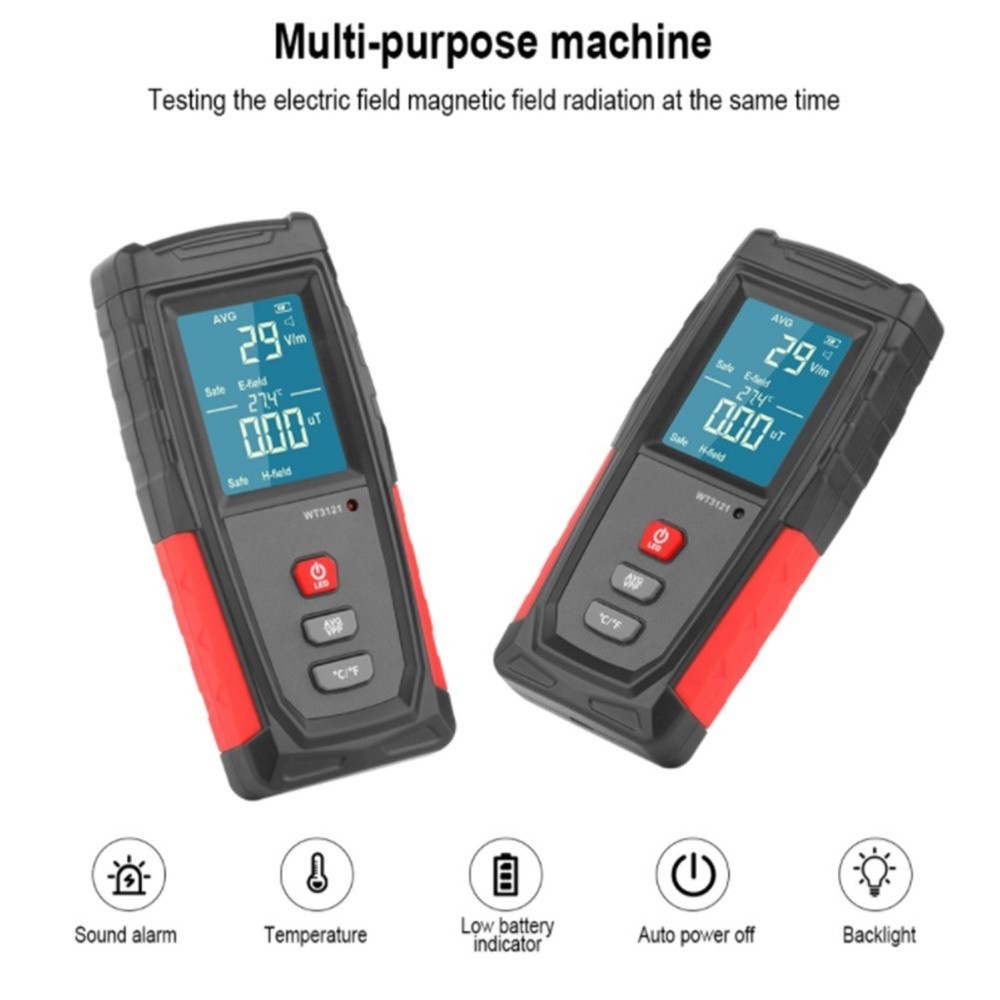 Dual Function Digital EMF Meter for Comprehensive Radiation Assessment
