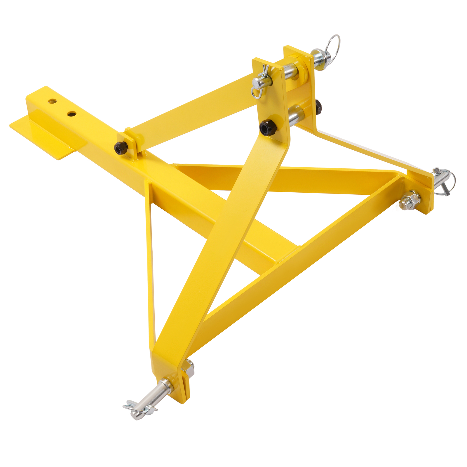 Yellow 3-Point Landscape Rock Rake Garden Tool For CAT 1 Tractors Hookup 5 FT