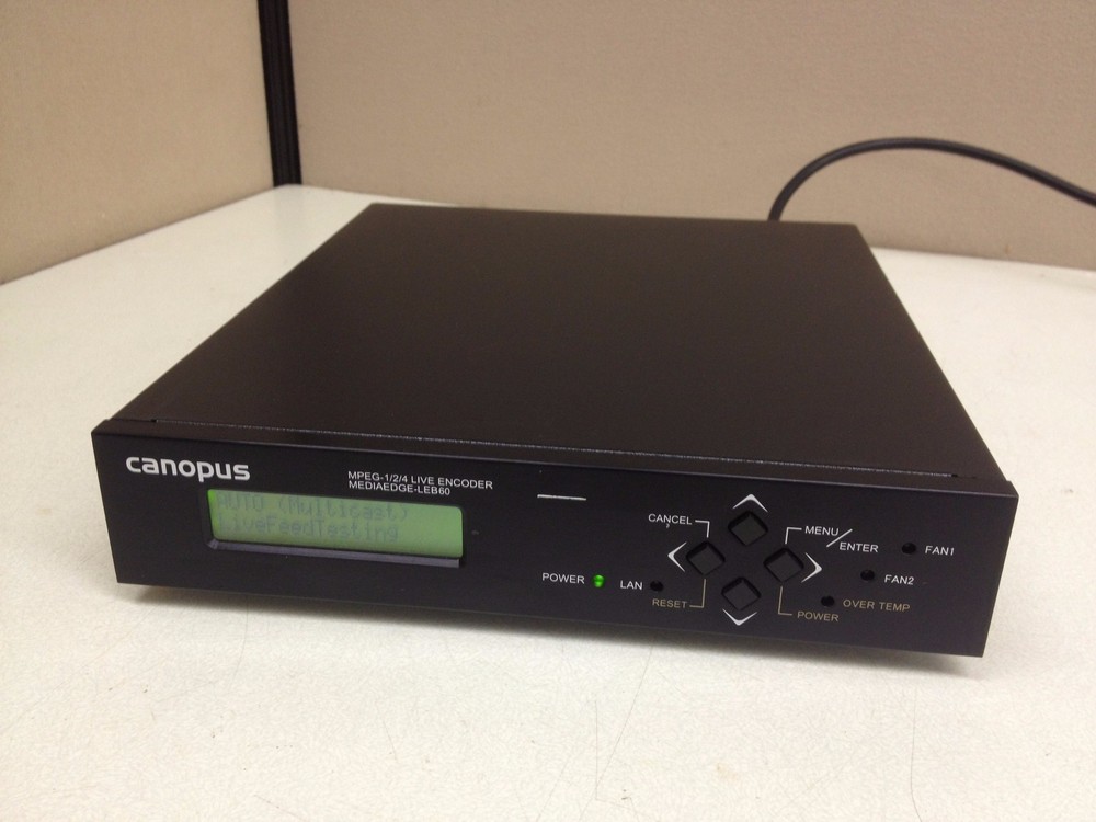 Canopus MediaEdge LEB 60 MPEG1 MPEG2 MPEG4 Live Encoder ipTV LEB60