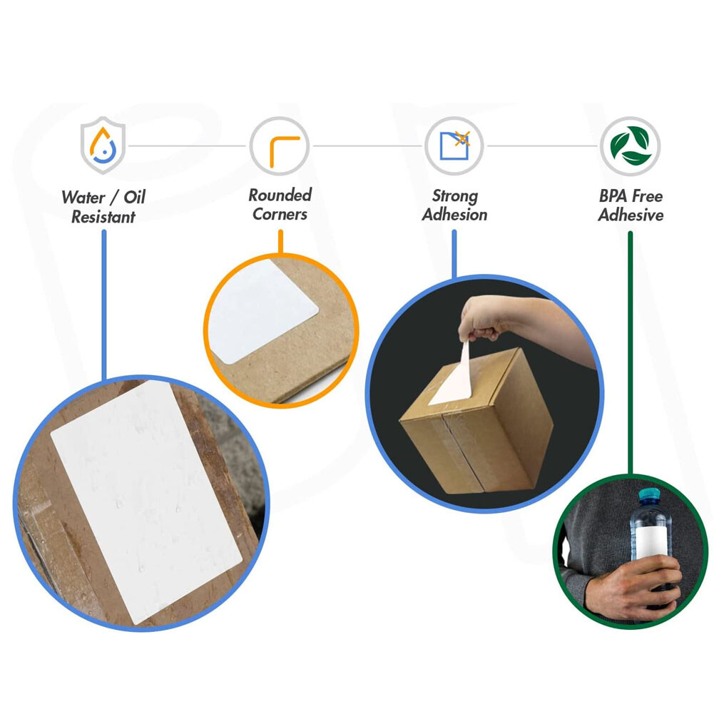 2"x1" Direct Thermal Labels Barcode Adhesive Shipping Sticker for Rollo & Zebra