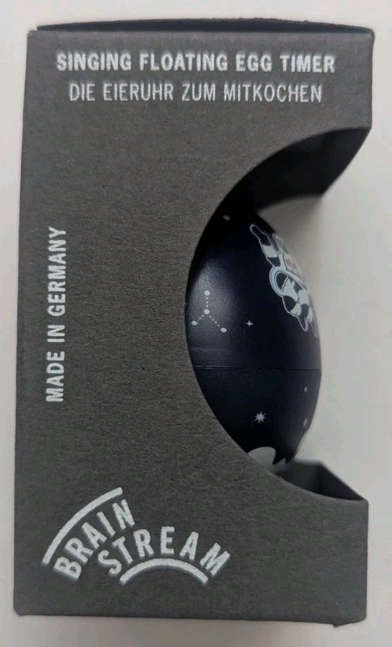 Brainstream Space BeepEgg Edition Singing Floating Egg Timer, New, PiepEi