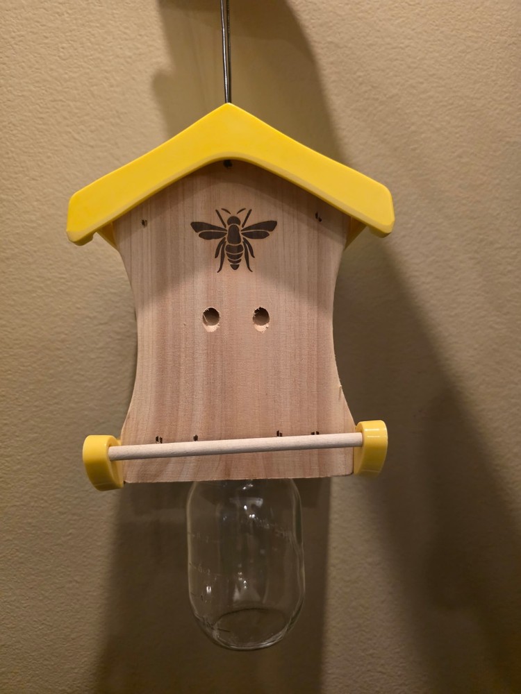 hand made bee traps