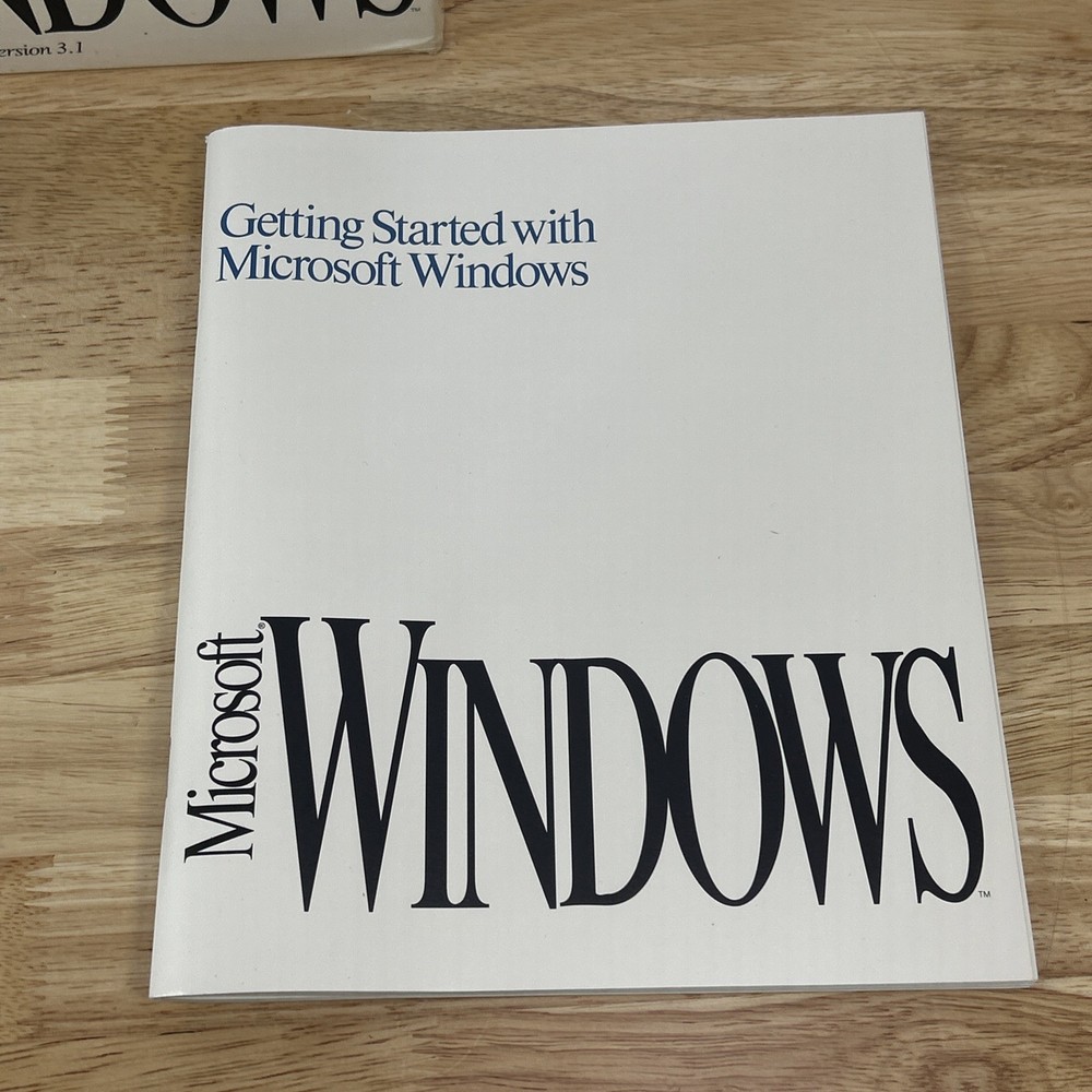 Microsoft Windows 3.1 Operating System Vintage PC Software Complete 6 Disk Set