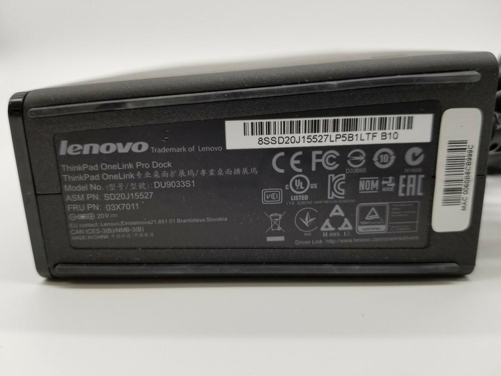 Lenovo ThinkPad OneLink Pro Dock DU9033S1