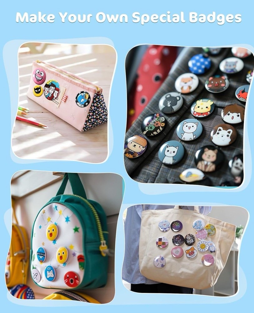 Button Maker Machine 58mm, Button-Maker-Kit 2.28in (About 2.25in)