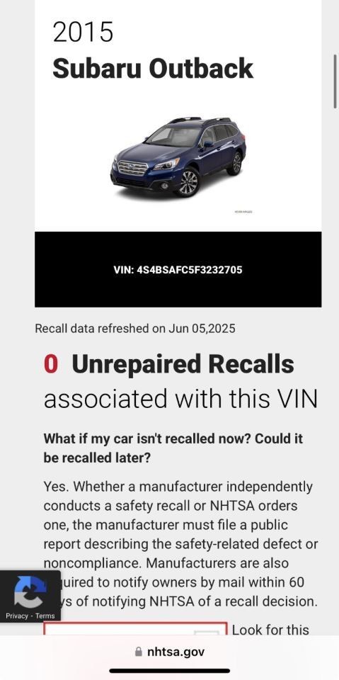 LEGACY 2015 Transmission Shift 203041