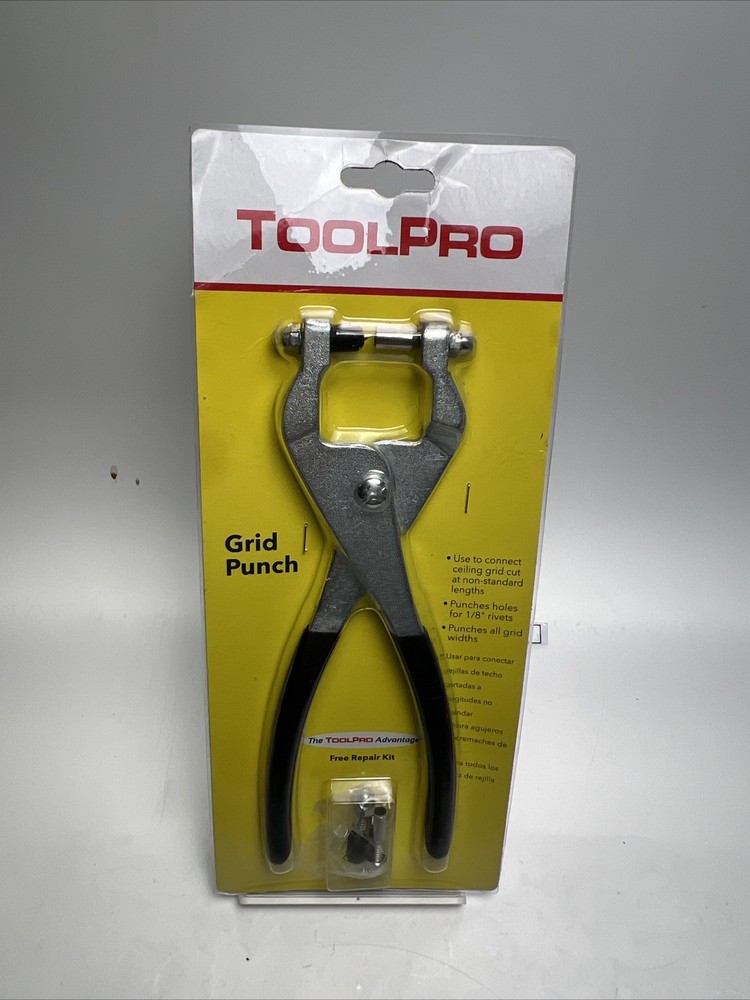 ToolPro Grid Punch for 1/8 inch Aluminum Pull Rivets - Punch, Silver