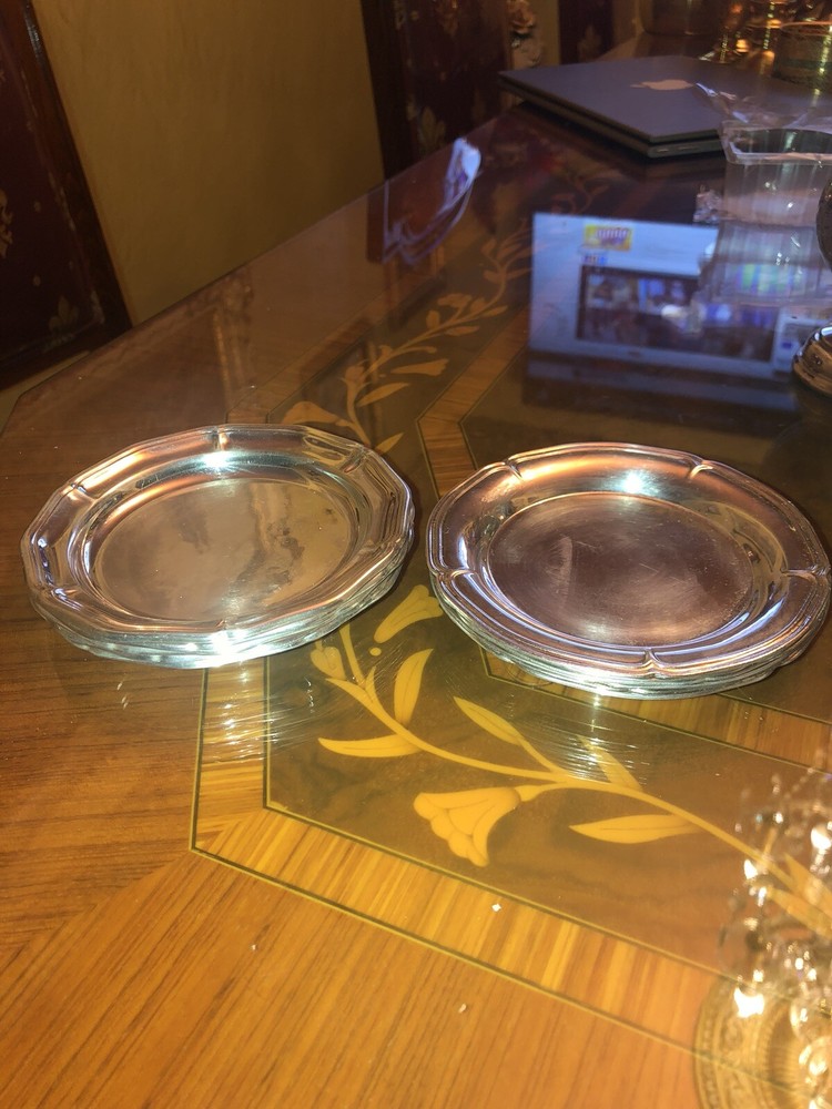 Silver Plates Small Plates 12 Pices