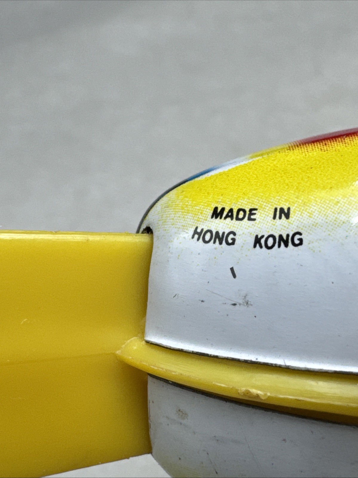 Vintage Mikuni Style Wind Up Bird Tin Toy Hong Kong Works