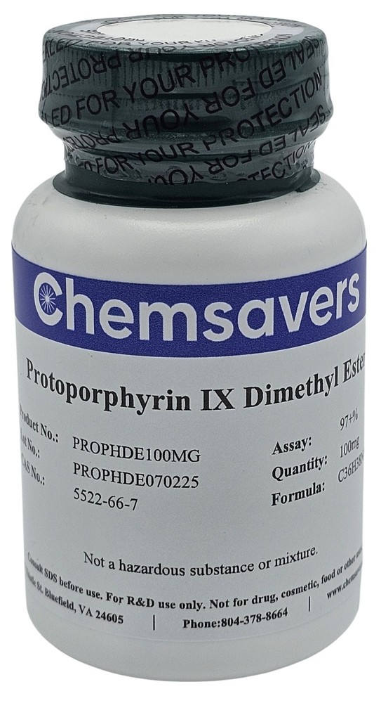 Protoporphyrin IX Dimethyl Ester, 97+%, 100mg