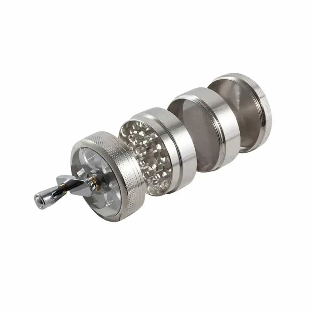 4 PCS Herb Tobacco Grinder Spice Herbal Metal Smoke Crusher Handle Hand Muller