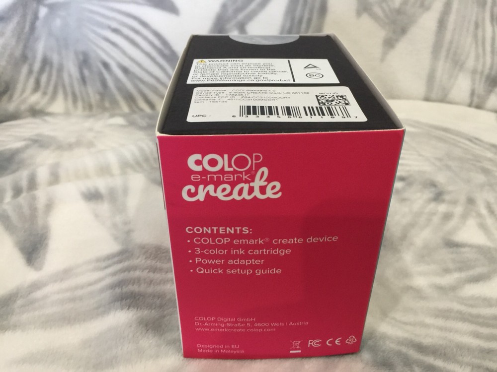 We R Memory Keepers COLOP E-mark Create Wireless Portable Handheld Printer New