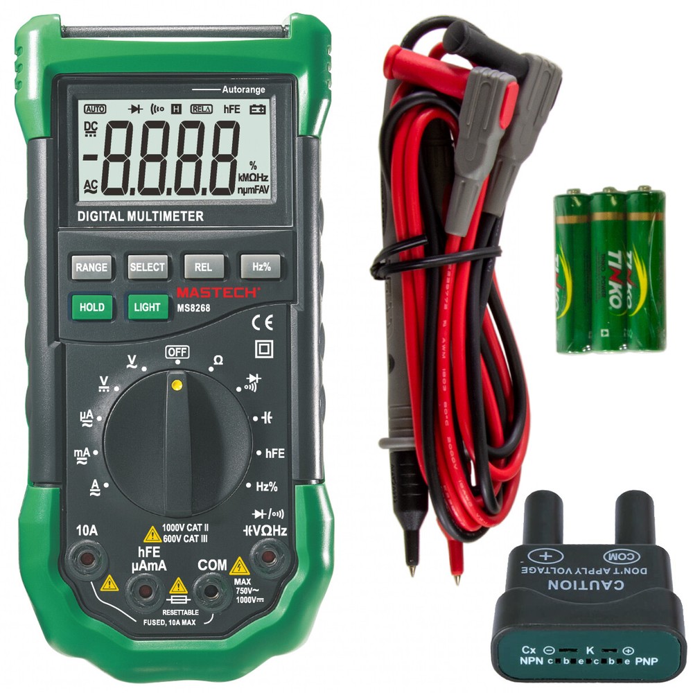 Mastech MS8268 Series Digital AC/DC Auto/Manual Range Digital Multimeter