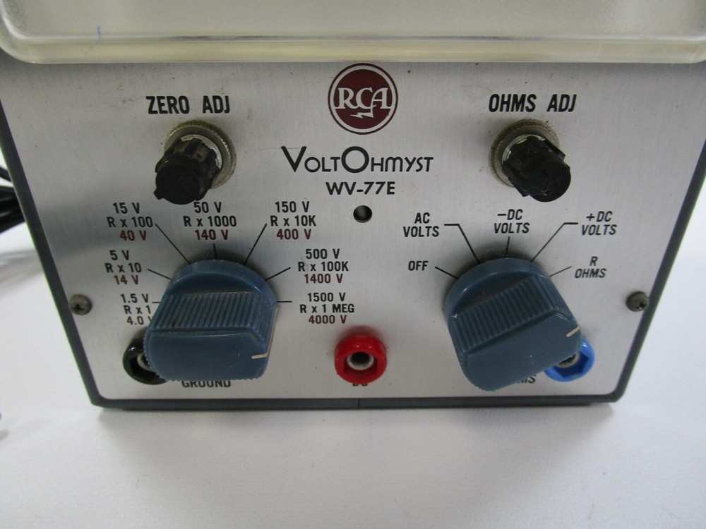 Vintage RCA WV-77E voltmeter gray