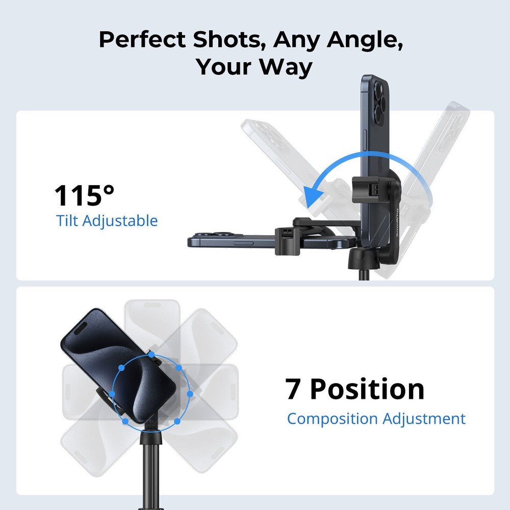 SmallRig Phone Selfie Stick Tripod Stand with Bluetooth Remote for iPhone-3636B