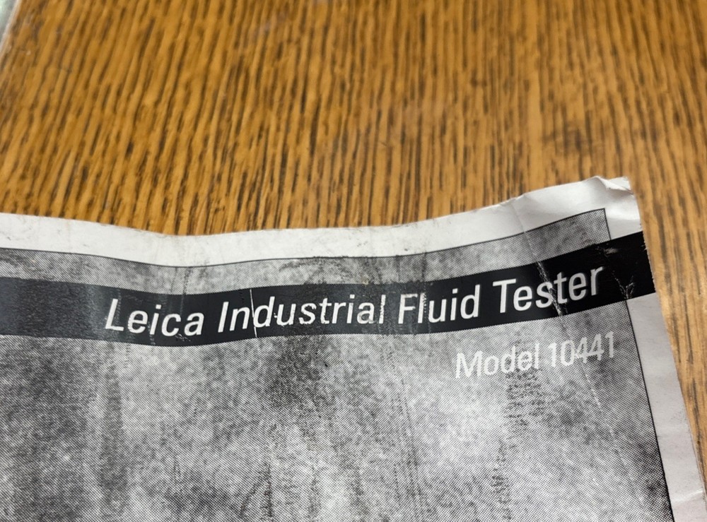 Leica 10441 0-10 Hand Held Refractometer Automatically Temperature Comp.