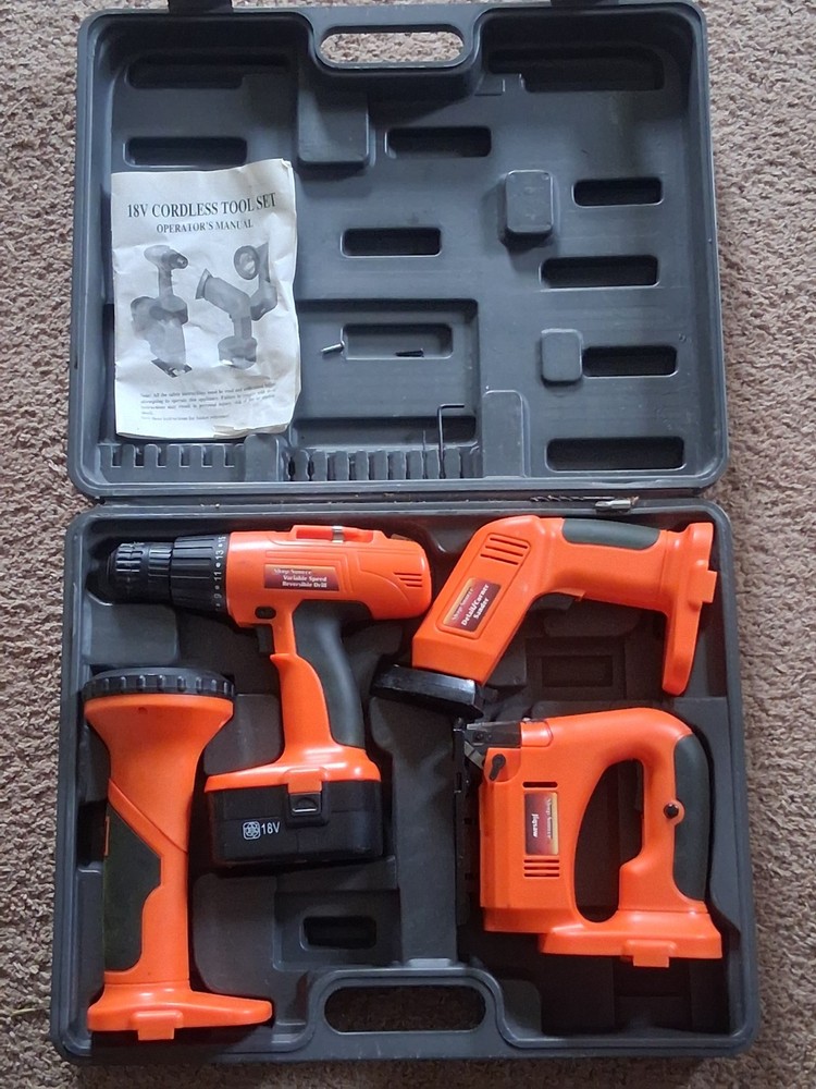 18v cordless 4-tool combo set