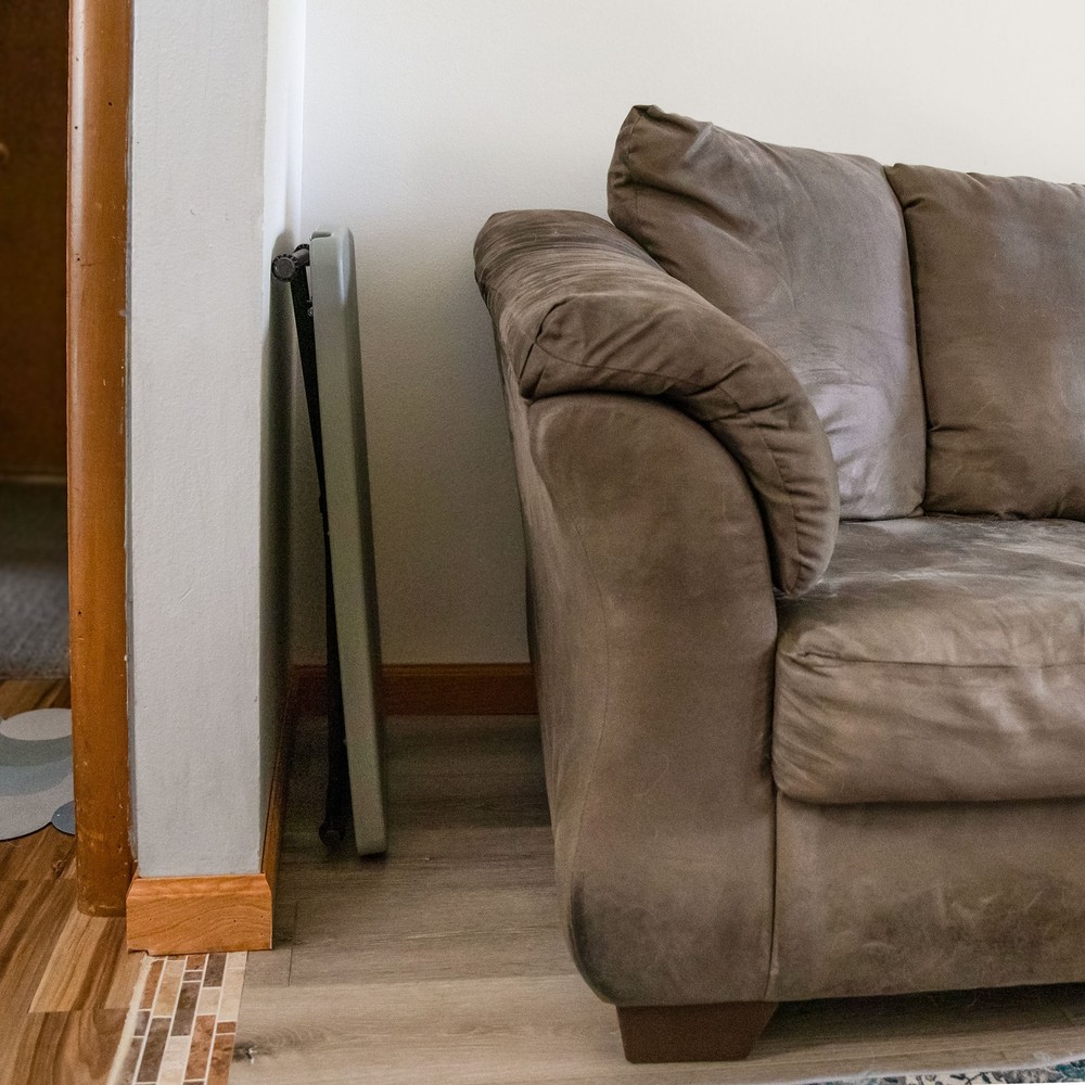 Rectangular Plastic Top Adjustable Leg Patio Table - Gray by Sunnydaze