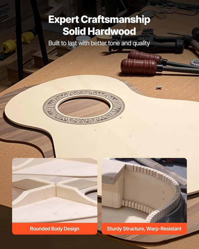 Acoustic Guitar, Classical Guitar Starter Kit for Beginners, with Nylon Strings,