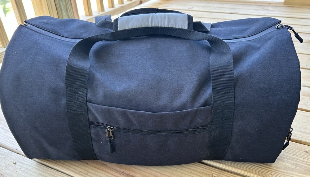Ozuko Backpack Duffel Bag Black Multiple Compartment Pockets Travel Carry On