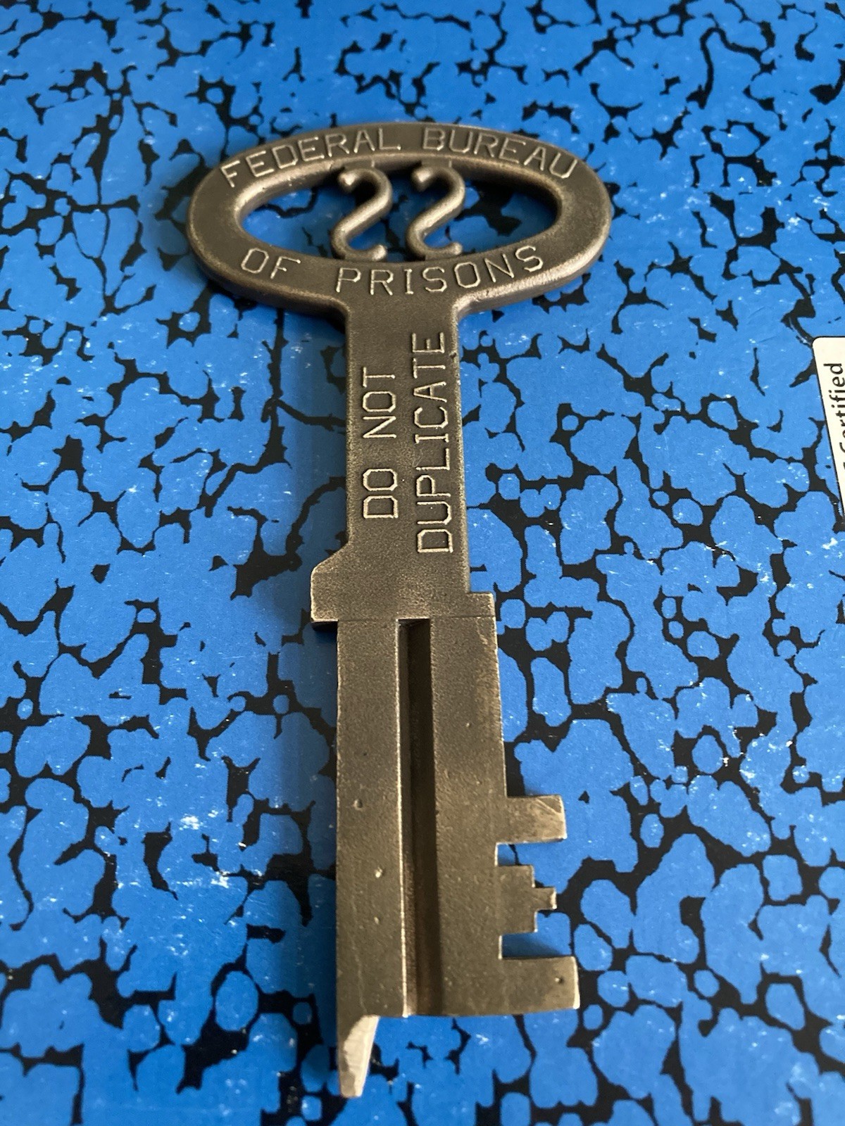 Federal Bureau of Prisons Brass Key; Rare With “Federal Bureau of Prisons”