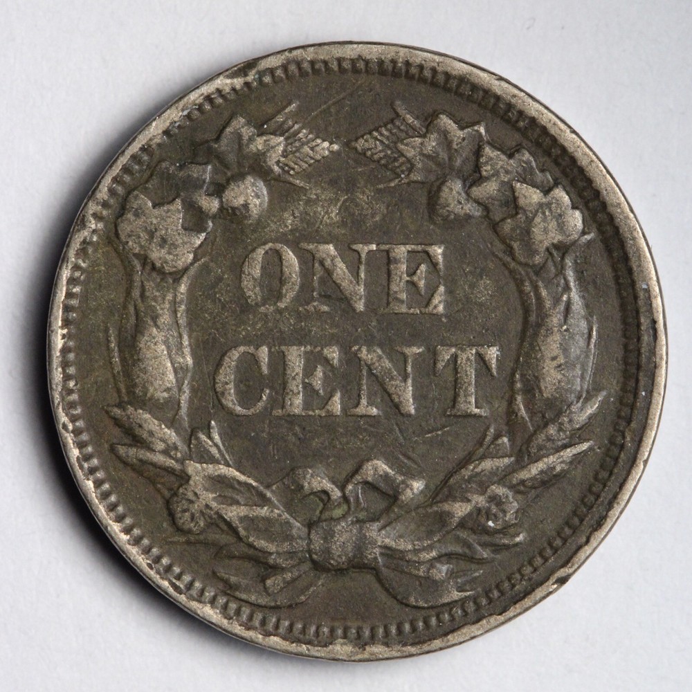 1858 L.L. Flying Eagle Cent Penny CHOICE FINE E154 QNL