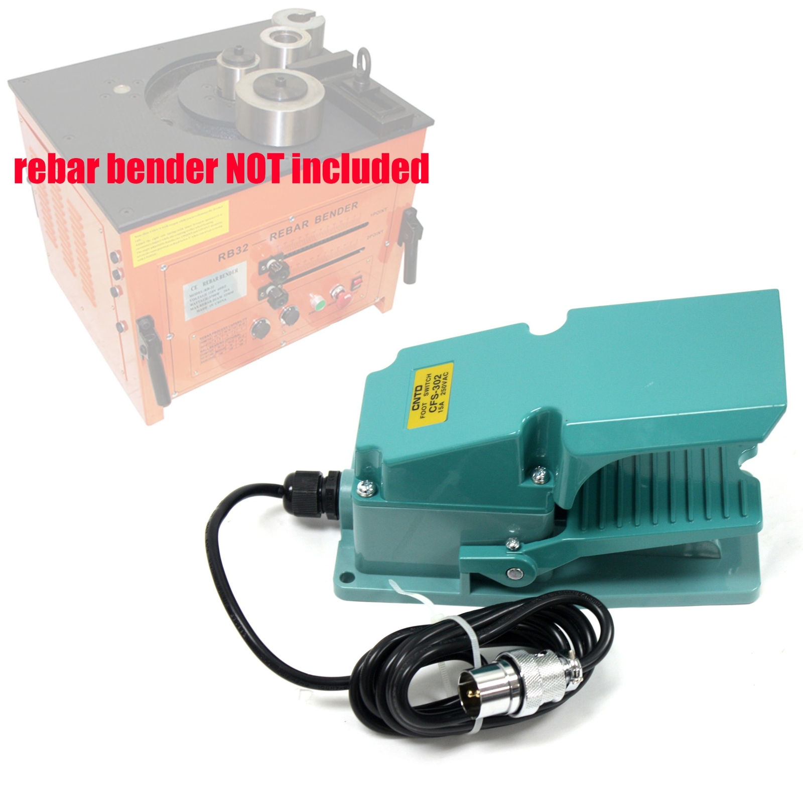 Rebar Bender Foot Pedal Switch Point Control 2 Pin Pedal for RB25 RB32