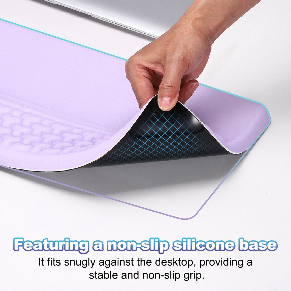 Computer Keyboard Stand with Wrist Rest, Computer Wrist Support, Gray