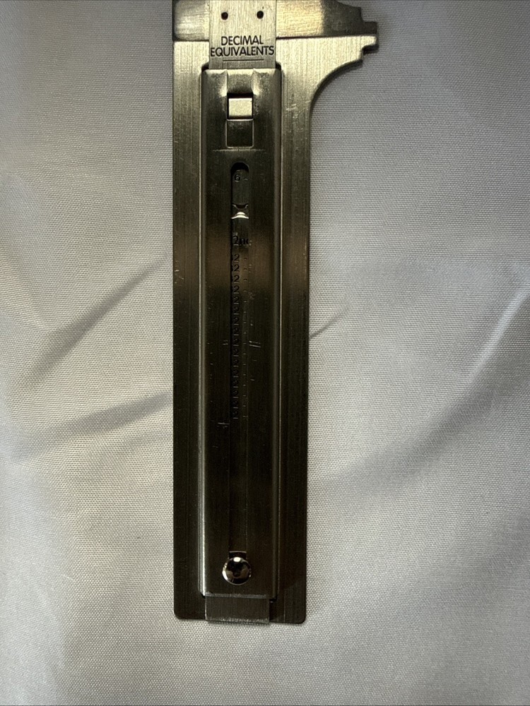 GENERAL HARDWARE MACHINISTS PROTRACTOR , CALIPER, POCKET RULER, 3 PC SET - Nice!