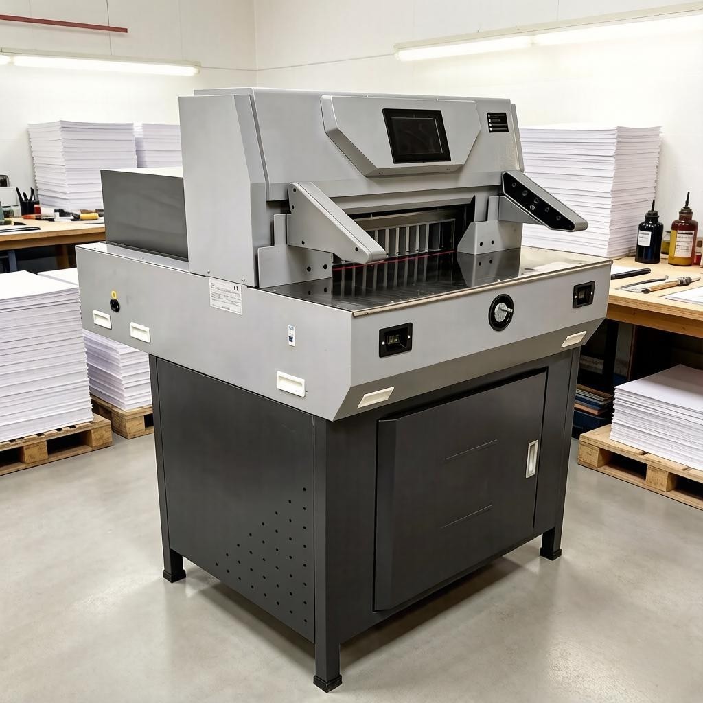 Electric Numerical Stand Paper Cutter 520V8 Paper Guillotine Cutter 110V Heavy D