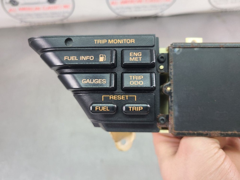 1992-93 C4 Corvette Front Dash Drivers Information Control, DIC, Panel Screen