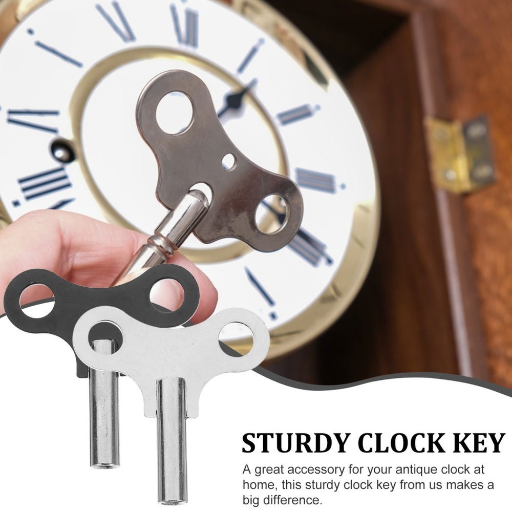 2 Pcs Clock Keys Practical Convenient Winders Wear Resistant Winding Tools