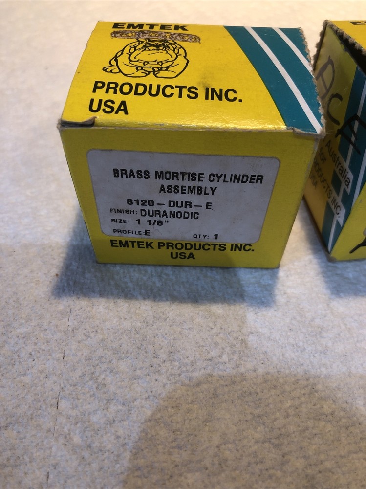 2 - EMTEK Brass Mortise Cylinder Locks