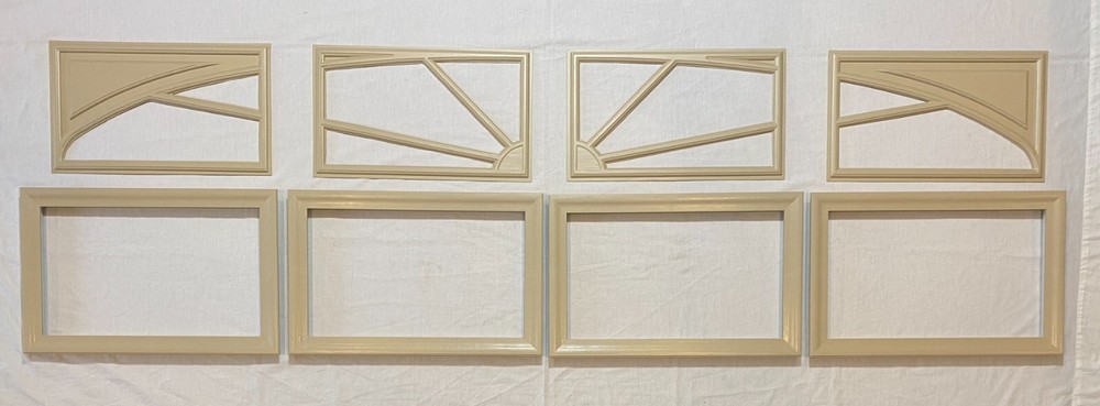 Wicker Tan Amarr Garage Door Window Kit Short Panel Frame Insert Glass Options