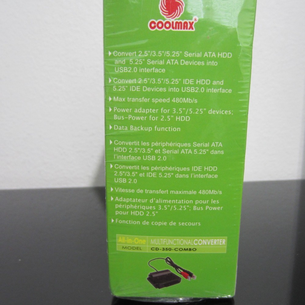 COOLMAX ALL IN ONE Multifunctional Converter ,OTB Function CD-350-COMBO (Black)