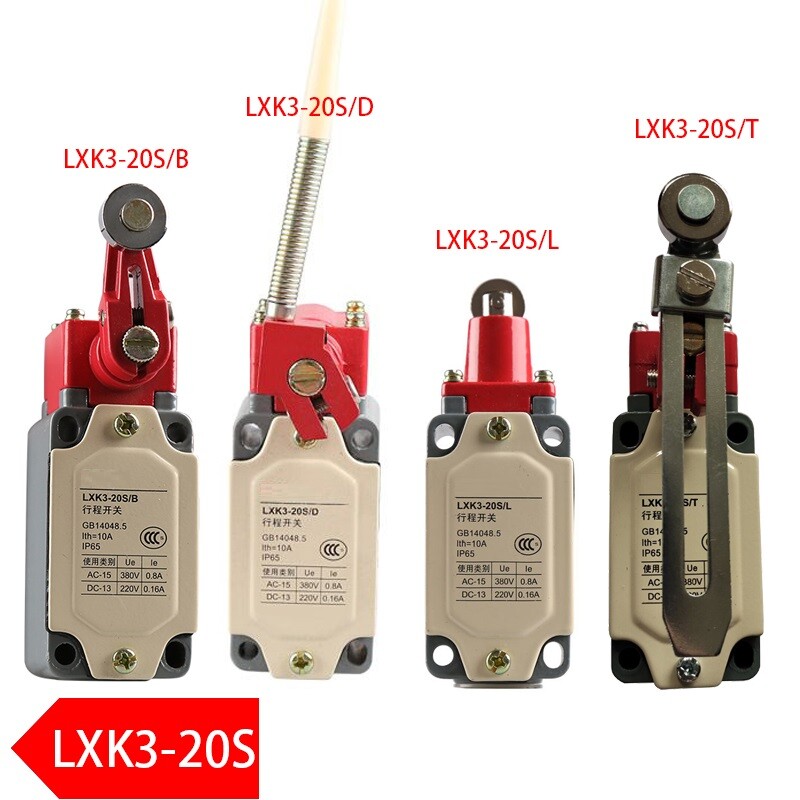 Stroke Limit Switch LXK3-20 1NO 1NC Momentary Micro-Motion Adjustable Roller Arm