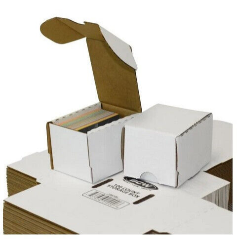 New (5) BCW 100 Count Cardboard Trading Card Storage Boxes