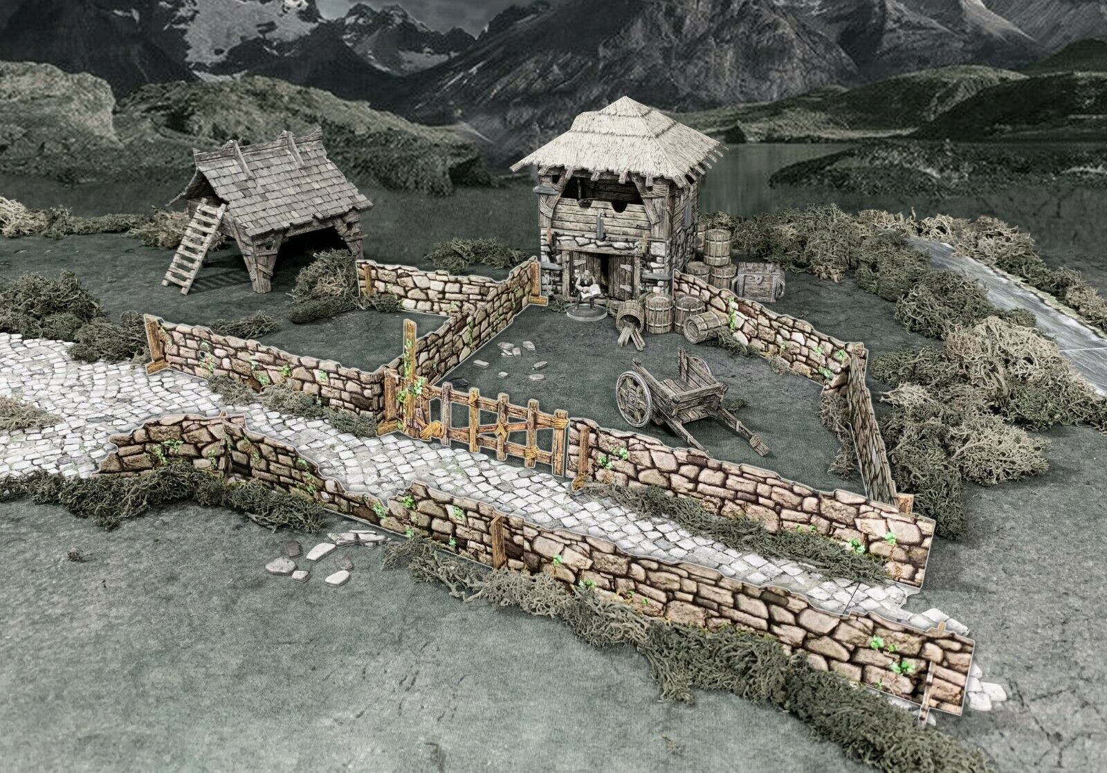 Battle Systems THG Stone Walls Terrain for D&D and Warhammer