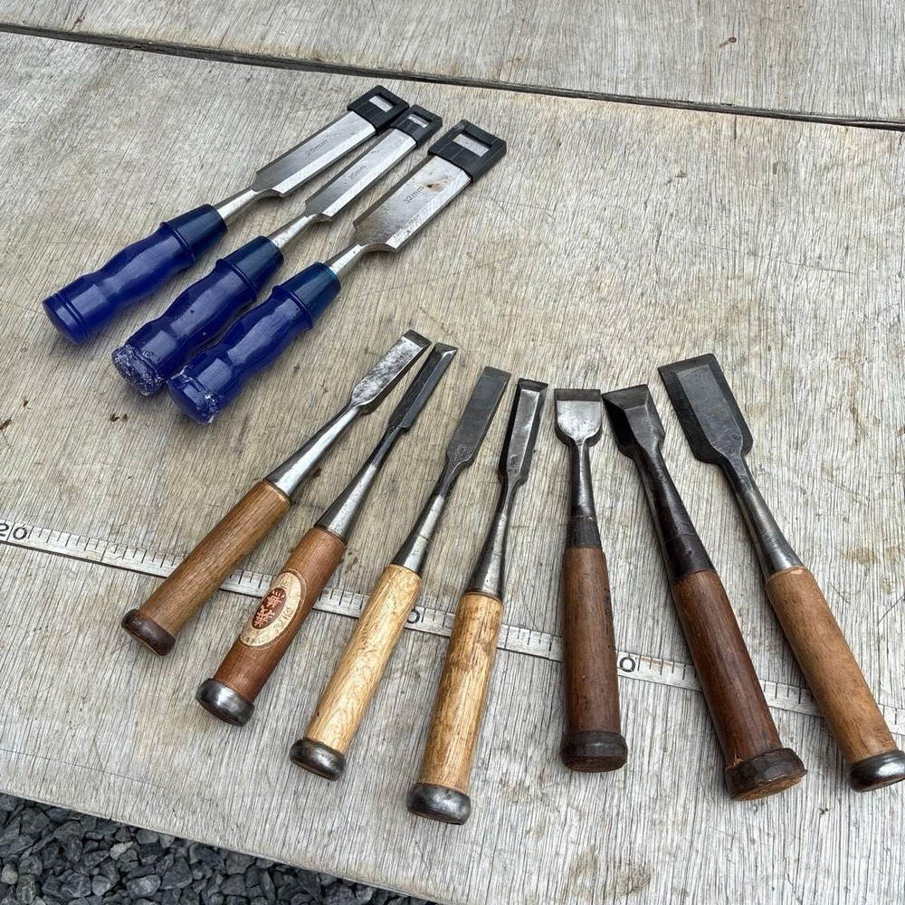 UnknownBrand Chisel Set 10Pc Mixed Makers Hand Tools Chisels Excellent
